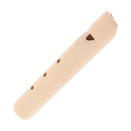 SOIMISS Holzflöte Mini orff Instrument DIY Unbemalt Musikinstrument für Kleine Hände Sicher Fördert Musikalisches Lernen und Rhythmusgefühl von SOIMISS