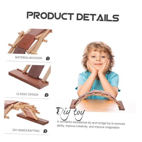 SOIMISS Holzspielzeug Arch Bridge Modell DIY Bausatz Handgefertigt Mortise Tenon Holz Brücke Pädagogisch Kreatives Bastelspielzeug Ab Jahren SOIMISS Holzspielzeug Arch Bridge Modell DIY Bausatz Handgefertigt Mortise Tenon Holz Brücke Pädagogisch Kreatives Bastelspielzeug Ab Jahren von SOIMISS