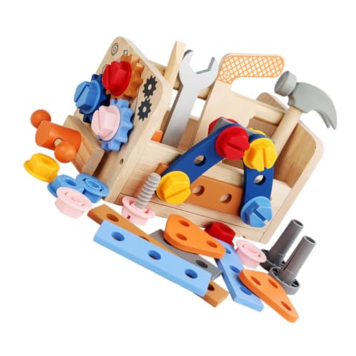 SOIMISS Holzspielzeug Werkzeugkoffer Set für Lernspielzeug für Kreative Kleinkinder Vielseitiges Schraubendreher und Werkzeugset Hand Augen Koordination und Fantasie für Geburtstage und SOIMISS Holzspielzeug Werkzeugkoffer Set für Lernspielzeug für Kreative Kleinkinder Vielseitiges Schraubendreher und Werkzeugset Hand Augen Koordination und Fantasie für Geburtstage und von SOIMISS