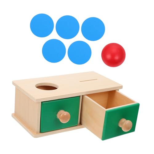 SOIMISS Holzspielzeug für Hand Augen Koordination Montessori Lernspielzeug für Zielbox und Runden Bällen Fördert Kreativität und Motorische Fähigkeiten von SOIMISS