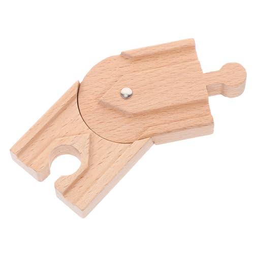SOIMISS Holzzugzubehör Eisenbahnerweiterungsblock Spuren Zug zubehör Bahngleis Holzschiene für den Zug Gleismodell Holzstrecke verfolgen das Kinderaccessoire Gleiszubehör von SOIMISS