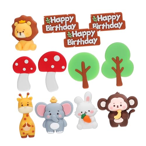 SOIMISS Jungle Tierkuchen Dekoration aus Weichem mit Elefant Tiger Affe Giraffe Hase Pilzen und Bäumen Wiederverwendbare Dschungel Tier Figuren für Shower Geburtstag und Cupcake Topper SOIMISS Jungle Tierkuchen Dekoration aus Weichem mit Elefant Tiger Affe Giraffe Hase Pilzen und Bäumen Wiederverwendbare Dschungel Tier Figuren für Shower Geburtstag und Cupcake Topper von SOIMISS