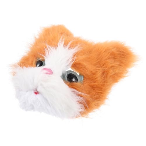 SOIMISS Katzenmaske für Halloween Realistische Tierkopfmaske aus Plüsch für Kostümpartys Geeignet für Erwachsene und Bequem und Atmungsaktiv Partydekoration von SOIMISS