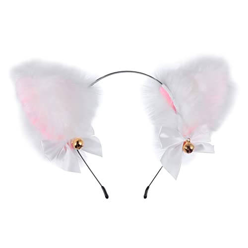 SOIMISS Katzenohren Haarreif mit Glöckchen und Schleife Plüsch Stirnband für Mädchen Cosplay Kostüm Halloween Fasching Party Zubehör SOIMISS Katzenohren Haarreif mit Glöckchen und Schleife Plüsch Stirnband für Mädchen Cosplay Kostüm Halloween Fasching Party Zubehör von SOIMISS
