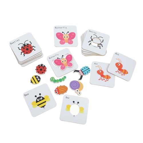 SOIMISS Kinderpuzzle aus Sicherem Papier mit Bunten Tier und Dinosaurier Motiven Pädagogisches Lernspielzeug für Kleinkinder Ab Jahren Denkvermögen und Zahlenverständnis von SOIMISS