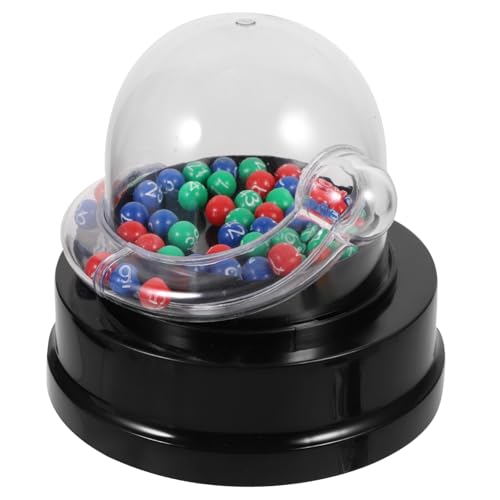 SOIMISS Kleine Elektrische Lotteriemaschine mit DREI Farbigen Kugeln Party Spielautomat für Bingo und Gewinnspiele Tischspiel Requisite für Erwachsene und Feierlichkeiten von SOIMISS
