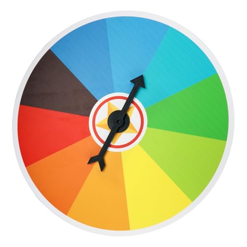 SOIMISS Kleines Wand zum Drehen Beschreibbares Tombola Spiel Party Drehteller für Geburtstagsfeiern Individuell Gestaltbares Preisrad Tragbares Wand Losspiel von SOIMISS