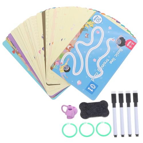SOIMISS Kontrollierte Stiftführung Lernkarten für Kleinkinder Wiederverwendbare Schreib und Zeichenkarten mit Bunten Cartoonmotiven Fördert Feinmotorik und Konzentration Montessori für SOIMISS Kontrollierte Stiftführung Lernkarten für Kleinkinder Wiederverwendbare Schreib und Zeichenkarten mit Bunten Cartoonmotiven Fördert Feinmotorik und Konzentration Montessori für von SOIMISS
