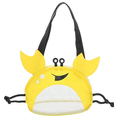 SOIMISS Krabbenförmige Strandtasche für Gelbe Netztasche zum Sammeln von Muscheln Leicht und Atmungsaktiv für Strand und Ausflüge Verstellbarer Schultergurt für Komfort SOIMISS Krabbenförmige Strandtasche für Gelbe Netztasche zum Sammeln von Muscheln Leicht und Atmungsaktiv für Strand und Ausflüge Verstellbarer Schultergurt für Komfort von SOIMISS