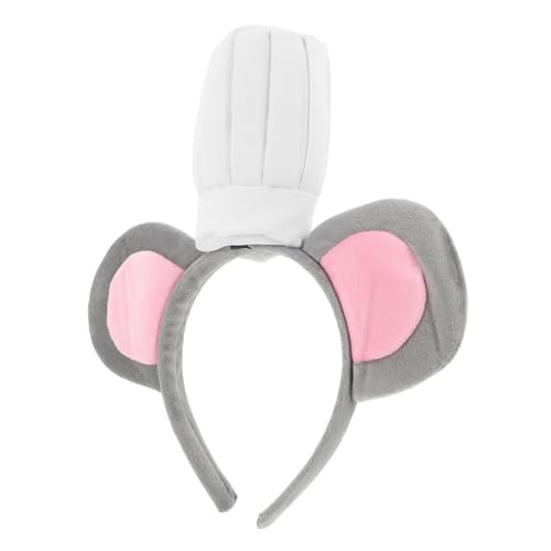 SOIMISS Kuscheliges Mäuseohren Stirnband mit Grauem Chefkoch hut Weiches Bequemes Partyaccessoire für Erwachsene für Halloween Kostüm Weihnachtsfeiern Vielseitiges Cosplay Zubehör SOIMISS Kuscheliges Mäuseohren Stirnband mit Grauem Chefkoch hut Weiches Bequemes Partyaccessoire für Erwachsene für Halloween Kostüm Weihnachtsfeiern Vielseitiges Cosplay Zubehör von SOIMISS