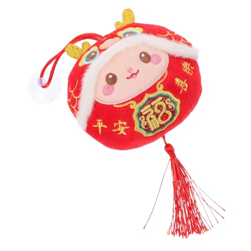 SOIMISS Kuscheliges Plüsch Drachen Maskottchen mit Quaste Chinesisches Neujahrs Glücksbringer Hängespielzeug für Auto und Dormitory SOIMISS Kuscheliges Plüsch Drachen Maskottchen mit Quaste Chinesisches Neujahrs Glücksbringer Hängespielzeug für Auto und Dormitory von SOIMISS