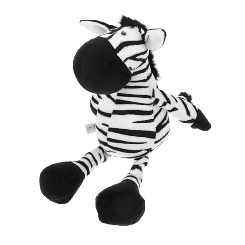 SOIMISS Kuscheltier Zebra Strickgestopftes Plüschtier für Hochwertiges zur Schlafbegleitung Niedliches Design für Jungen und Geschenkidee für Geburtstage von SOIMISS