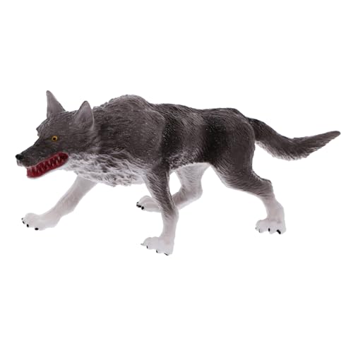 SOIMISS Lebensechte Wolf Figur Tierornament für für Zuhause Büro oder Garten Kognitives Modell für Sammler SOIMISS Lebensechte Wolf Figur Tierornament für für Zuhause Büro oder Garten Kognitives Modell für Sammler von SOIMISS