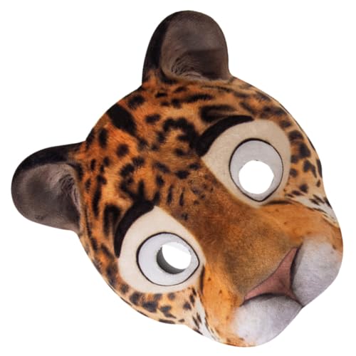 SOIMISS Leichter EVA Leoparden Tiermaske mit Elastischem Band Komfortable Animal Mask für Halloween Kostümparty und Karneval für Erwachsene Cosplay Accessoire von SOIMISS