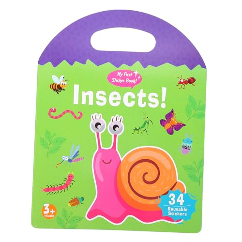 SOIMISS Lernspielzeug Insekten Motiv Wiederverwendbares Stickerbuch für Vorschulkinder Jahre Pädagogisches Farben und Logikverständnis für Reisen und Freizeit SOIMISS Lernspielzeug Insekten Motiv Wiederverwendbares Stickerbuch für Vorschulkinder Jahre Pädagogisches Farben und Logikverständnis für Reisen und Freizeit von SOIMISS