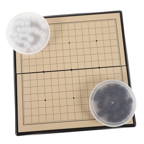 SOIMISS Magnetisches Go Spiel mit Standard Brett und Magnetischen Spielsteinen Tragbares Chinesisches Strategiespiel für Anfänger Fördert Logisches Denken und Praktisches Training von SOIMISS