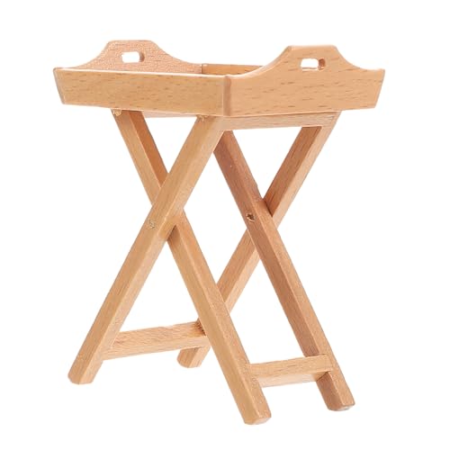 SOIMISS Maßstab Holztablett Modell für Puppenhaus Dekorativer Obstständer für Kreative Spielzeugzubehör für Rollenspiel Szenarien von SOIMISS