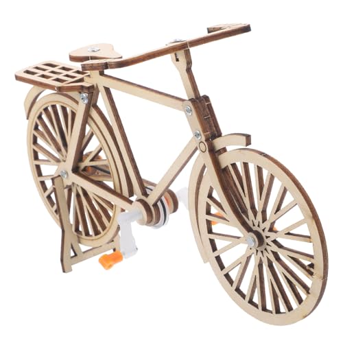 SOIMISS Mechanisches Fahrradmodell DIY Eigenbau Holzspielzeug Wissenschaftliches Experiment Physik Lernspielzeug für Desktop Dekoration von SOIMISS