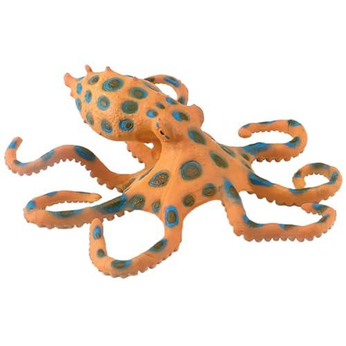 SOIMISS Meerestiermodell Oktopus unter dem Meer meerestiere Octopus Octopus Toy lebensechtes Simulationstiermodell Simulation von Tierfiguren Plastik Orange von SOIMISS