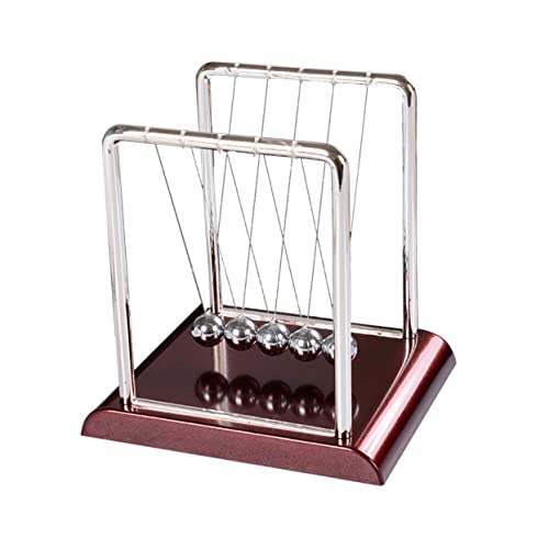 SOIMISS Metallisches Newton mit Quadratischer Basis Dekorative Stoßkugel für Schreibtisch und Büro Große mit Roter Unterlage ohne Batterie Physikspielzeug SOIMISS Metallisches Newton mit Quadratischer Basis Dekorative Stoßkugel für Schreibtisch und Büro Große mit Roter Unterlage ohne Batterie Physikspielzeug von SOIMISS