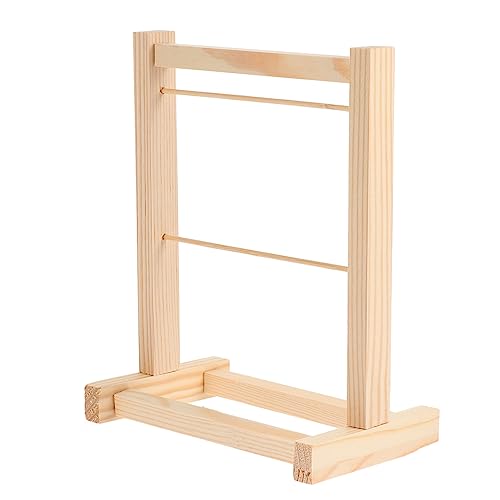 SOIMISS Mini Kleiderständer für Puppenkleidung aus Hochwertigem Holz Doppellagiger Puppenkleiderbügel zur Praktischen Aufbewahrung und Präsentation von Puppenoutfits Platzsparend und SOIMISS Mini Kleiderständer für Puppenkleidung aus Hochwertigem Holz Doppellagiger Puppenkleiderbügel zur Praktischen Aufbewahrung und Präsentation von Puppenoutfits Platzsparend und von SOIMISS
