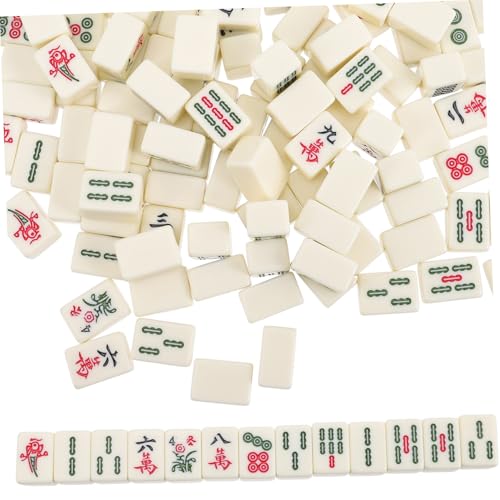 SOIMISS Mini Mahjong Set mit U Förmigem Lineal Tragbares Lustiges Miniatur Mahjongspiel Handgefertigte Chinesische Spielsteine Kompaktes Reise Mahjong Kit mit Aufbewahrungsbox SOIMISS Mini Mahjong Set mit U Förmigem Lineal Tragbares Lustiges Miniatur Mahjongspiel Handgefertigte Chinesische Spielsteine Kompaktes Reise Mahjong Kit mit Aufbewahrungsbox von SOIMISS