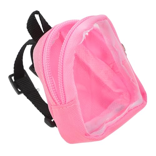 SOIMISS Mini Puppenrucksack Transparent Verstellbare Träger Modisches Design für Bjd Puppen Kindergarten Kleinkinder Zubehör Rosa SOIMISS Mini Puppenrucksack Transparent Verstellbare Träger Modisches Design für Bjd Puppen Kindergarten Kleinkinder Zubehör Rosa von SOIMISS