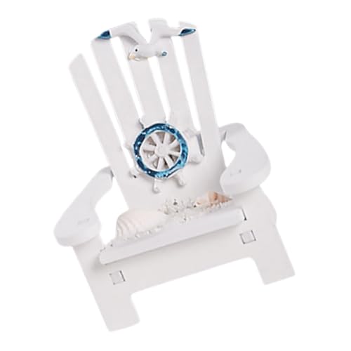SOIMISS Mini Strandstuhl Deko Mediterraner Miniatur Strandstuhl für Mikrolandschaften Puppenhaus und Tischdekoration Geeignet für Gartenpartys und Kreative Arrangements von SOIMISS