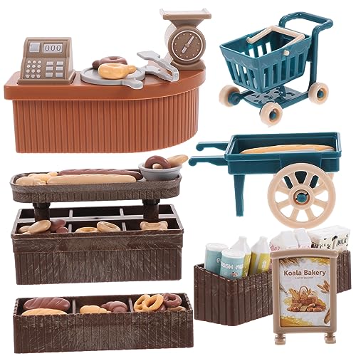 SOIMISS Miniatur Backwaren Shop Dekoration Set Realistische Miniatur Lebensmittel und Einkaufswagen für Puppenhäuser Kreatives für Fantasievolles und DIY Fotografie Zubehör SOIMISS Miniatur Backwaren Shop Dekoration Set Realistische Miniatur Lebensmittel und Einkaufswagen für Puppenhäuser Kreatives für Fantasievolles und DIY Fotografie Zubehör von SOIMISS