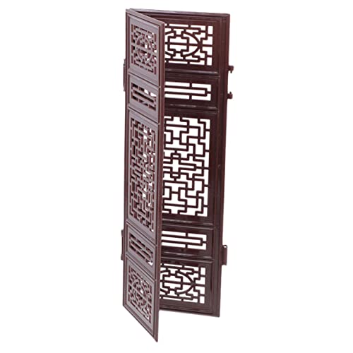 SOIMISS Miniatur Chinesischer Paravent Teiliges Dekorativer Miniatur Bildschirm für Puppenhaus Detailliertes Vielseitiges Mini Haus Zubehör für Mikro Landschaftsdekoration von SOIMISS