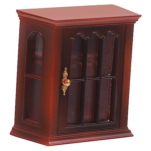 SOIMISS Miniatur Möbel Schrank Modell Vintage Hängevitrine für Puppenhaus und Miniaturlandschaften für Wein und Dekoration von SOIMISS