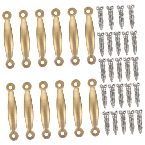 SOIMISS Miniatur Möbelgriffe Vintage Stil mit Schrauben Teilig für Puppenhaus DIY Zubehör für Miniaturmöbel und Puppenhaus Dekoration von SOIMISS