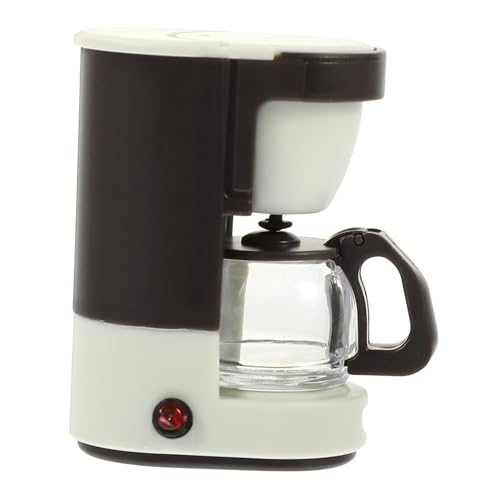 SOIMISS Miniatur Puppenhaus Kaffeemaschine Beige Lebensechte Spielküchen Zubehör für Junge Mädchen Dekorative Mini Kaffeemaschine als Fotorequisite und Puppenhaus Dekoration von SOIMISS