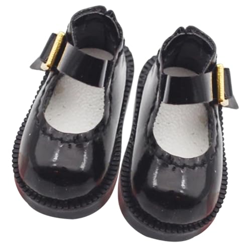 SOIMISS Miniatur Puppenschuhe aus Schwarzem für Baumwollpuppen Langlebig und Dekorativ Geeignet als Puppenzubehör für Miniaturhäuser und Kreative Spielideen SOIMISS Miniatur Puppenschuhe aus Schwarzem für Baumwollpuppen Langlebig und Dekorativ Geeignet als Puppenzubehör für Miniaturhäuser und Kreative Spielideen von SOIMISS