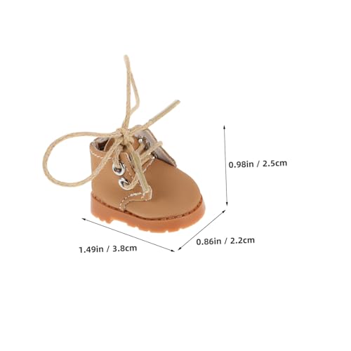 SOIMISS Miniatur Puppenschuhe mit Verstellbaren Schnürsenkeln Weiche Baumwoll Accessoires für Puppenhaus Dekoration Fotografie Requisiten und Puppenoutfits von SOIMISS