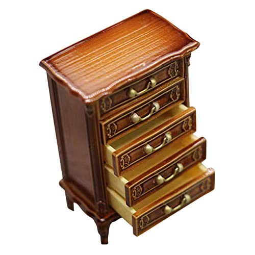 SOIMISS Miniatur Retro Puppenschrank Dekoratives Mini Möbelstück für DIY Puppenhaus Vielseitiges Kinderzimmer Zubehör Realistische Miniatur Dekoration für Puppenhäuser und Micro SOIMISS Miniatur Retro Puppenschrank Dekoratives Mini Möbelstück für DIY Puppenhaus Vielseitiges Kinderzimmer Zubehör Realistische Miniatur Dekoration für Puppenhäuser und Micro von SOIMISS