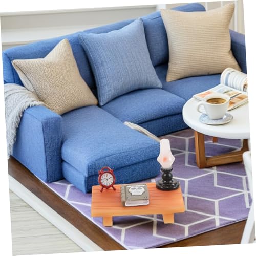 SOIMISS Miniatur Schreibtisch und Buch Set DIY Mini Möbel Modell für Puppenhaus Dekoration Vielseitig Einsetzbar Kompakt und Charmant für Sammler und Kreative Projekte von SOIMISS