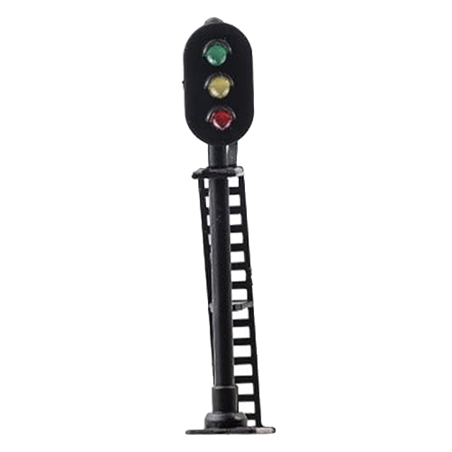 SOIMISS Miniatur Signallampe Licht Block Modell für Sandtischdekoration Grünes Gelbes und Rotes Licht für Minihäuser und Eisenbahn Szenen für Bastelfans von SOIMISS
