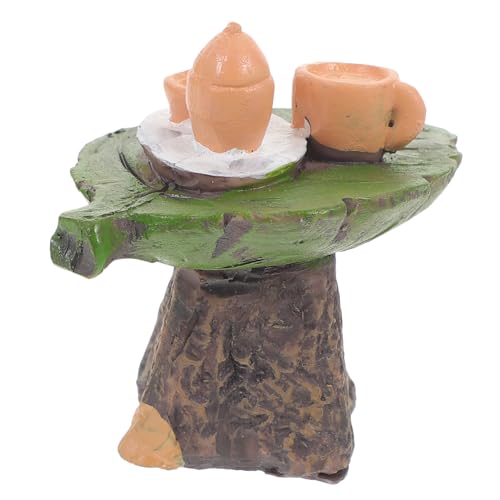 SOIMISS Miniatur Tischdeko Niedliches Tee Tisch Ornament aus Harz für Miniaturhäuser für Garten Bonsai und Kreative Szenengestaltung Perfektes für Miniaturmodell SOIMISS Miniatur Tischdeko Niedliches Tee Tisch Ornament aus Harz für Miniaturhäuser für Garten Bonsai und Kreative Szenengestaltung Perfektes für Miniaturmodell von SOIMISS