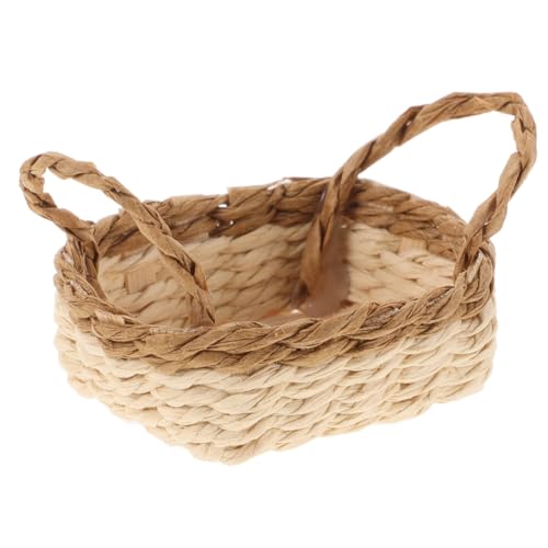 SOIMISS Miniaturer Wicker Basket Handgefertigter Tragbarer Puppenhauskorb für Dekoration Miniaturszenen und Fotorequisiten für Mikro Landschaften und Spielzeughäuser SOIMISS Miniaturer Wicker Basket Handgefertigter Tragbarer Puppenhauskorb für Dekoration Miniaturszenen und Fotorequisiten für Mikro Landschaften und Spielzeughäuser von SOIMISS