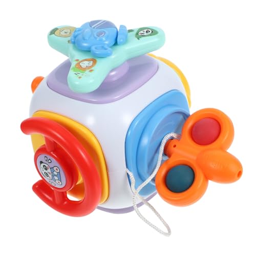 SOIMISS Montessori Busy Cube Flugzeug Busy Ball Motorikspielzeug aus Kunststoff Kompakt Tragbar Fördert Feinmotorik und Kognitive Entwicklung für Kleinkinder und Vorschulkinder von SOIMISS