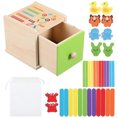 SOIMISS Montessori Farbsortierspielzeug aus Holz – Formensortierer in Bunt mit Stäben für Kleinkinder – Lernspielzeug ab 1-6 Jahr SOIMISS Montessori Farbsortierspielzeug aus Holz – Formensortierer in Bunt mit Stäben für Kleinkinder – Lernspielzeug ab 1-6 Jahr von SOIMISS