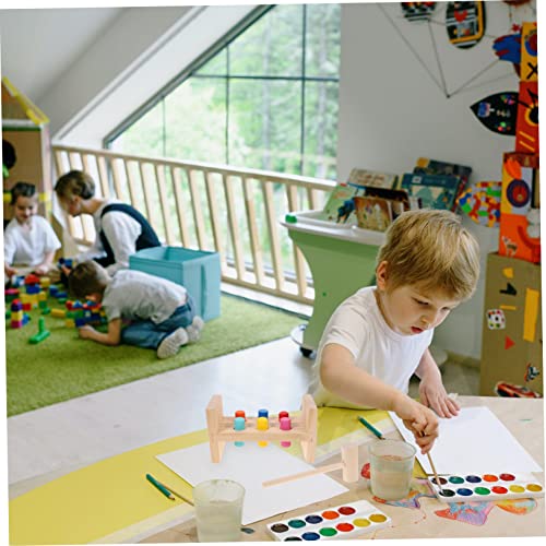SOIMISS Montessori Holz Nagelspiel Buntes Klopfbrett Lernspielzeug Motorik Hand Auge Koordination Farbige Nagelplatte für Kleinkinder Sensorisches Kognitionstalent SOIMISS Montessori Holz Nagelspiel Buntes Klopfbrett Lernspielzeug Motorik Hand Auge Koordination Farbige Nagelplatte für Kleinkinder Sensorisches Kognitionstalent von SOIMISS
