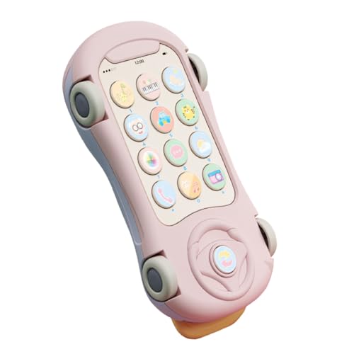 SOIMISS Musikspielzeug Telefon für Pädagogisches mit Licht und Musik Interaktive Geschichten und Zweisprachige Inhalte Geeignet für Mädchen Ab Jahr von SOIMISS