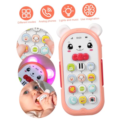 SOIMISS Musikspielzeug Telefon mit Licht und Musik Lernspielzeug für Junge Mädchen Ab Monaten Pädagogisches Handy für Kleinkinder Leichte Rosa Farbe Fördert und Sehentwicklung SOIMISS Musikspielzeug Telefon mit Licht und Musik Lernspielzeug für Junge Mädchen Ab Monaten Pädagogisches Handy für Kleinkinder Leichte Rosa Farbe Fördert und Sehentwicklung von SOIMISS