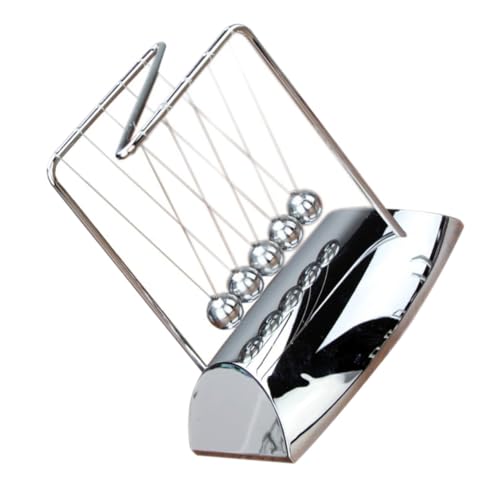 SOIMISS Newton Cradle Balance Ball Z Förmige Pendelkugel aus Abs und Wissenschaftliches Desktop Deko für Büro Klassenzimmer und Wohnzimmer Lehrreiches Physikspielzeug von SOIMISS