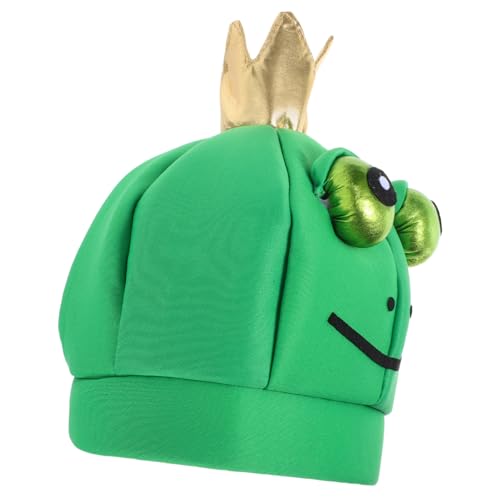 SOIMISS Niedlicher Froschkostüm Hut Weiche Novelty Animal Cap mit Atmungsaktivem Material Vielseitig für Halloween Karneval Party und Fotoshootings Unisex für Männer und Frauen von SOIMISS