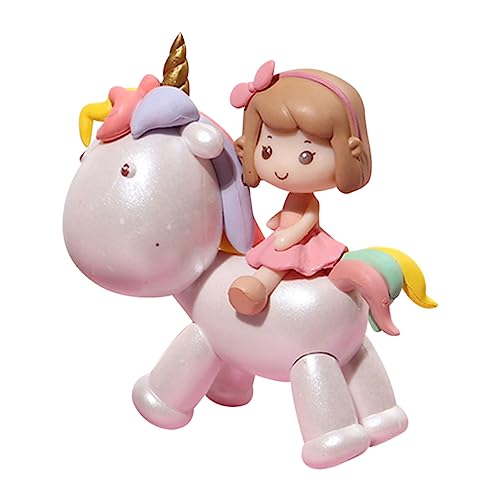 SOIMISS Niedliches Einhorn Mädchen Cake Topper Miniatur Tortendeko Figur für Schlafzimmer Tischdeko und Auto Dekoration Kreative Wohnaccessoire Idee für Party und SOIMISS Niedliches Einhorn Mädchen Cake Topper Miniatur Tortendeko Figur für Schlafzimmer Tischdeko und Auto Dekoration Kreative Wohnaccessoire Idee für Party und von SOIMISS