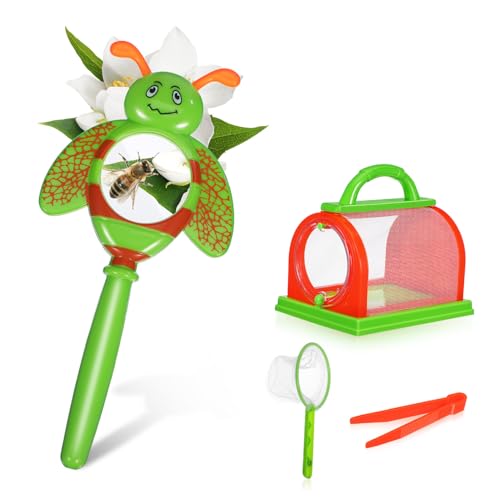 SOIMISS Outdoor Schmetterlingsnetz Insektenfang Käfig mit Lupe Robustes Plastik Explorationsspielzeug Kreativität und Eltern Junge Mädchen aktivitäten von SOIMISS