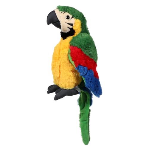 SOIMISS Papagei Puppe Plüsch Papagei Stofftier Vogel Stofftier Papageienspielzeug Vogelspielzeug Papagei Gefüllte Papageiendekoration Stofftier Papagei PP Baumwolle von SOIMISS